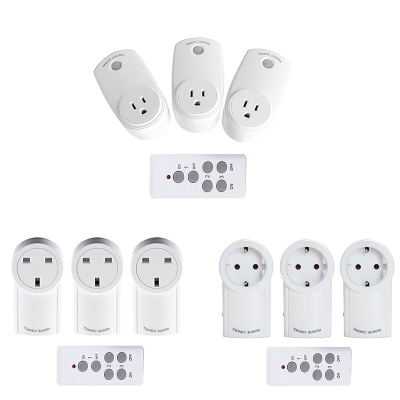 Universele Voor Stopcontact 43Hz Draadloze Afstandsbediening Smart Socket Plug Voor Broadlink Rm Pro + Indoor Home 1 Tx 3 R