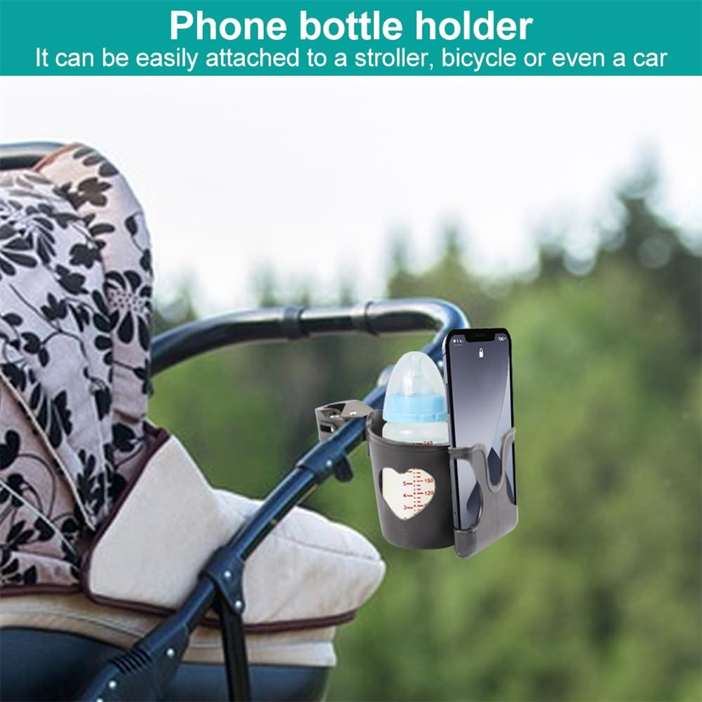 Kinderwagen Tasse Halfter Telefon Halfter 2-in-1 Kinderwagen Telefon Milch Flasche Halfter Für Kinderwagen Kinderwagen Rollstuhl zubehör