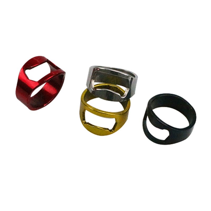 1Pc Multifunctionele 4 Kleuren Roestvrij Staal Kleur Ring Vorm Bierfles Opener Ring Diameter Ongeveer 22Mm creativiteit Ring