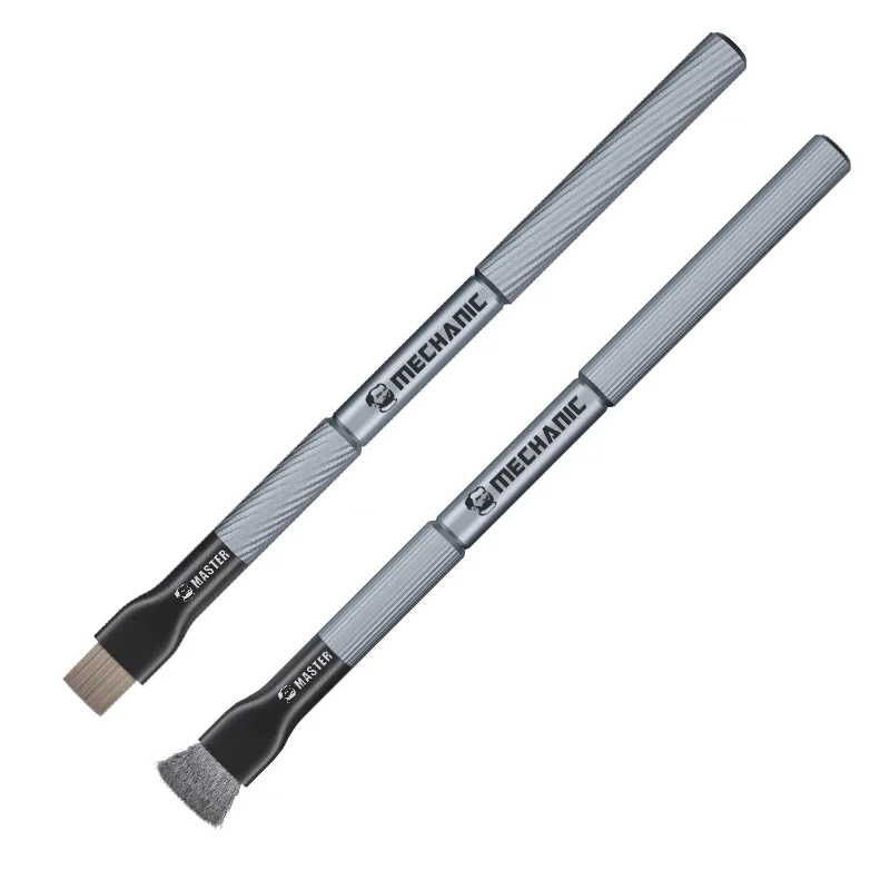 MECHANIC Steel Brush Motherboard IC Debonding Brush With Head IC Pad Cleaning PCB BGA Glue Removal Tin Removal Polishing Brush: black