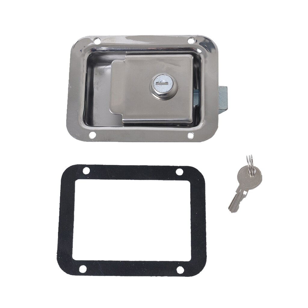Marine Yacht RV Stainless Steel Paddle Latch &amp; Key For Caravans Tool Box