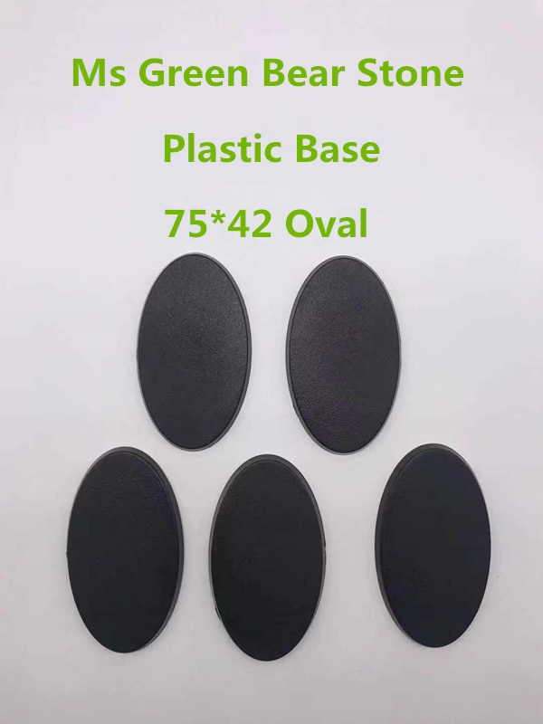 Gbs plastic model base 75*42mm ovale basis