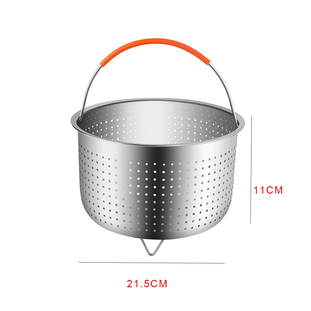 Steamer Basket Stainless Steel Instant Pot Steaming Meat Vegetables Fruits Eggs Strainer Insert