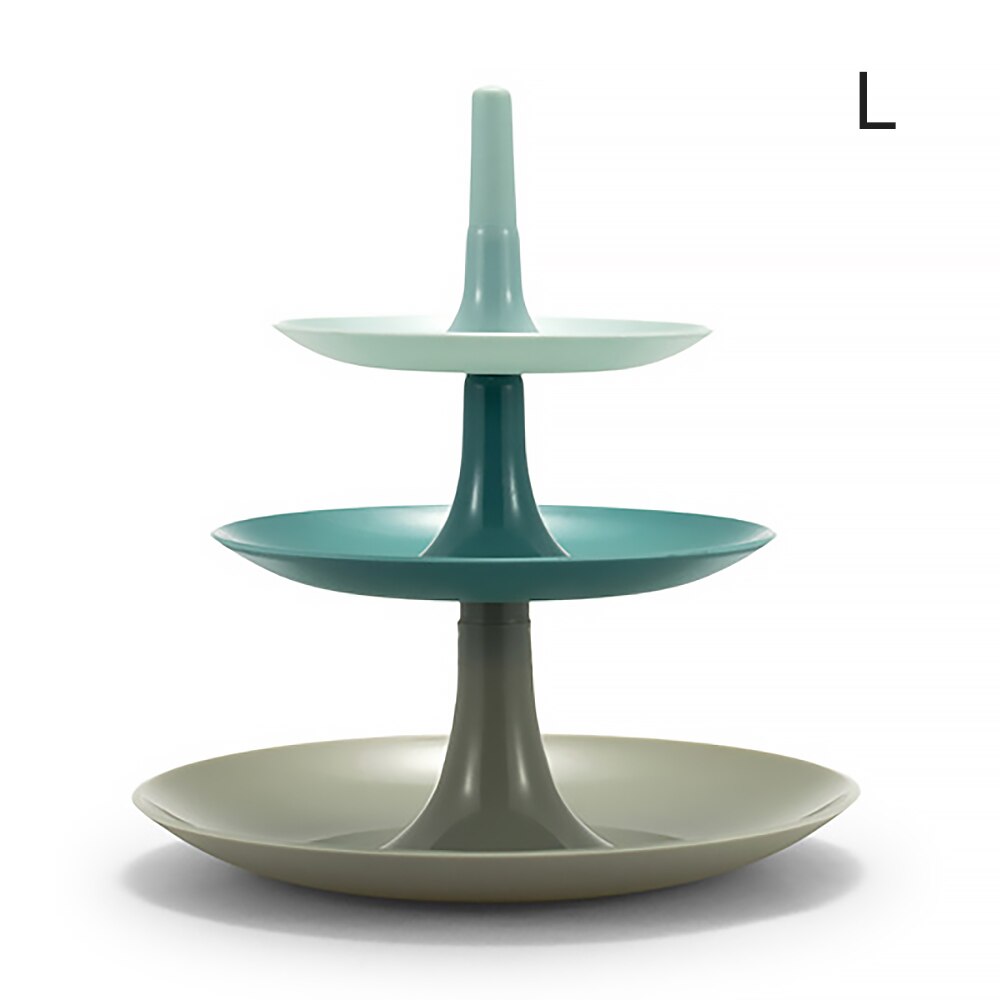 3 Layers Cake Stand Wedding Plate Stand Fruits Vegetable Placed Tool Afternoon Tea Display Tray Party Cupcake Stand: L
