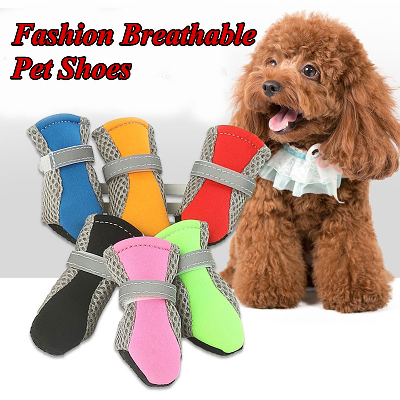 Pet Dog Rain ShoesDog Booties Rubber Portable Anti Slip Waterproof Dog Cat Rain Shoes Autumn and Winter S/M/L/XL