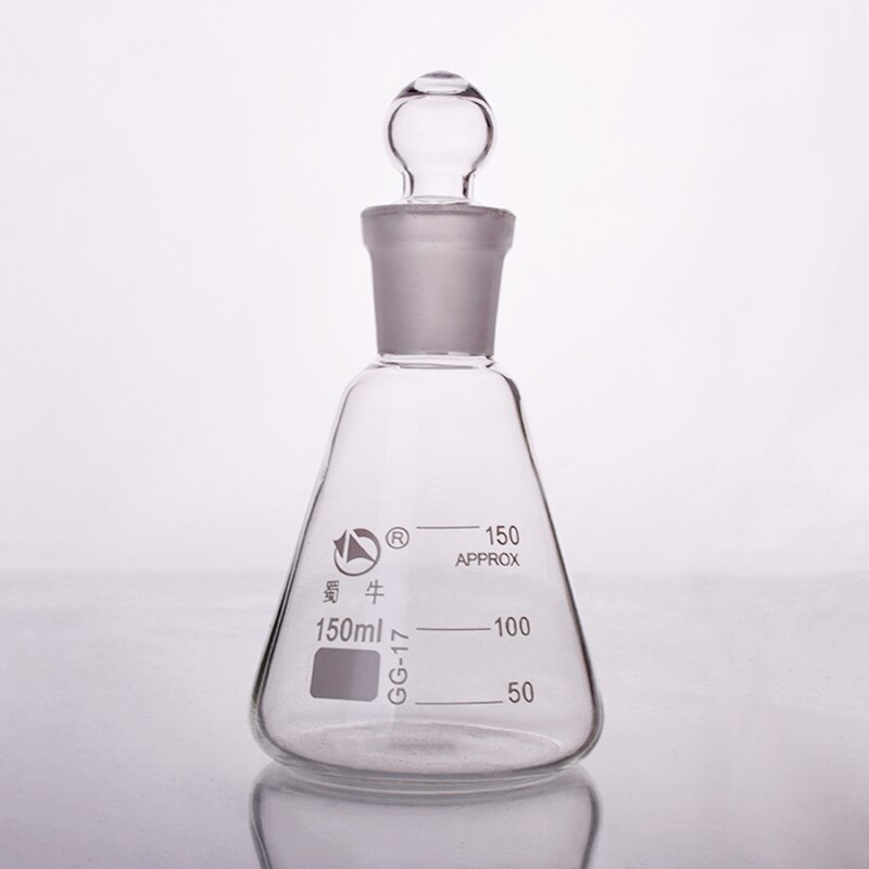 50-10000ml Glass conical flask with cap Glass Erlenmeyer Flask glass for laboratory triangle flask Boro 3.3 glass