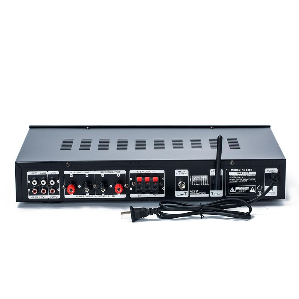 220V 5.1 channel 400W high power SD USB FM Bluetooth remote control power amplifier home AV amplifier