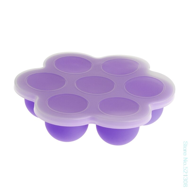 Children Like Baby Food Container Infant Fruit Breast Milk Storage Box Freezer Tray Crisper Convenient baby dishes: Plum