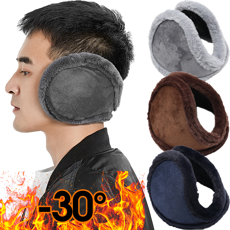Soft Plush Earmuffs Winter Warm Unisex Thicken Ear Cover Protector Women Men Solid Color Ear Mask Warmer Outdoor Cycling Earflap