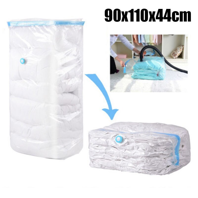 Vacuümzak Voor Kleding Schoenen Opbergtas Met Klep Thuis Organisator Opvouwbare Gecomprimeerd Grote Seal Ruimtebesparend Seal Zakken: 90x110x44cm