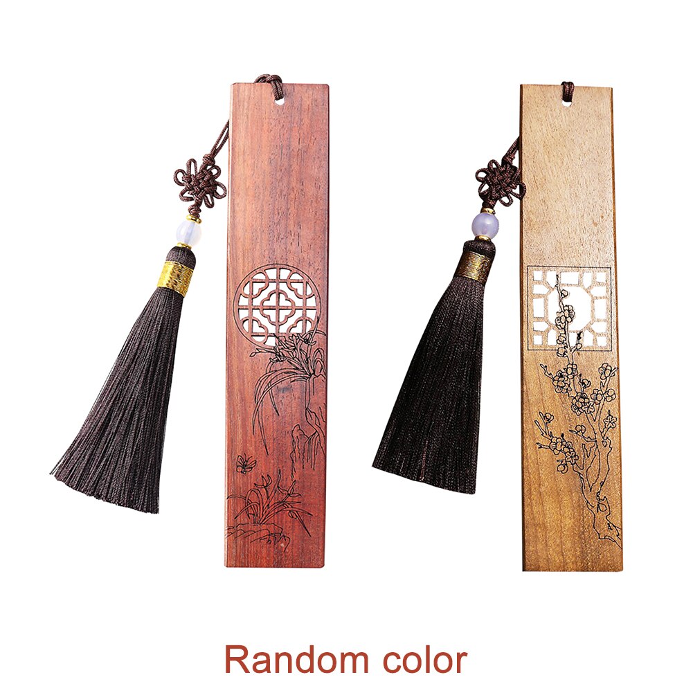 5 Pieces Wooden Bookmark For Men Women Novelty