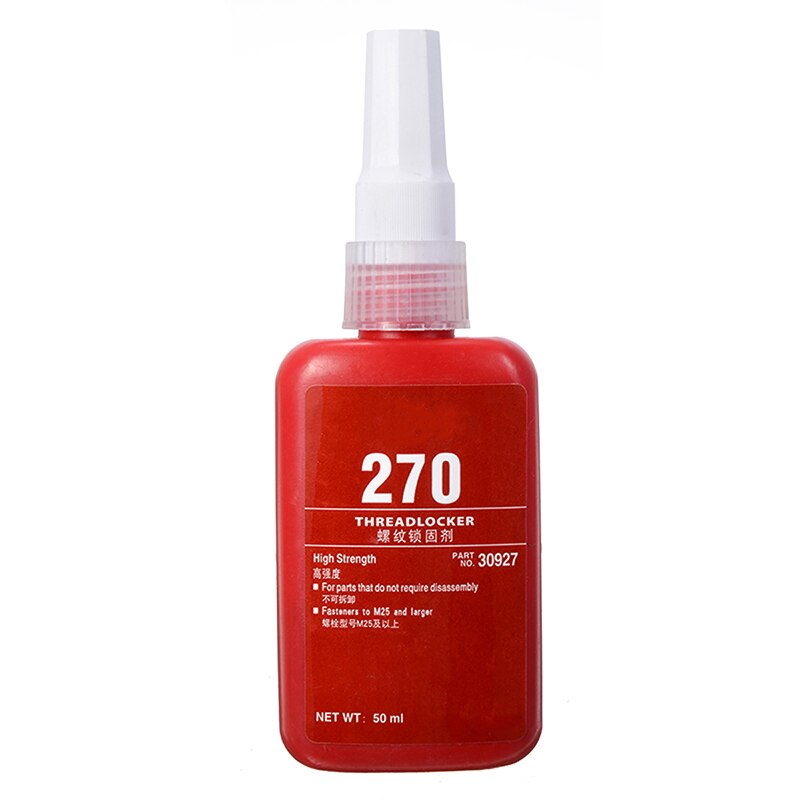 2 Fles 270 50Ml Hoge Sterkte Lijm Threadlocker Anaërobe Lijm Lijm Schroefdraad Locker Draad Vergrendeling Lijm