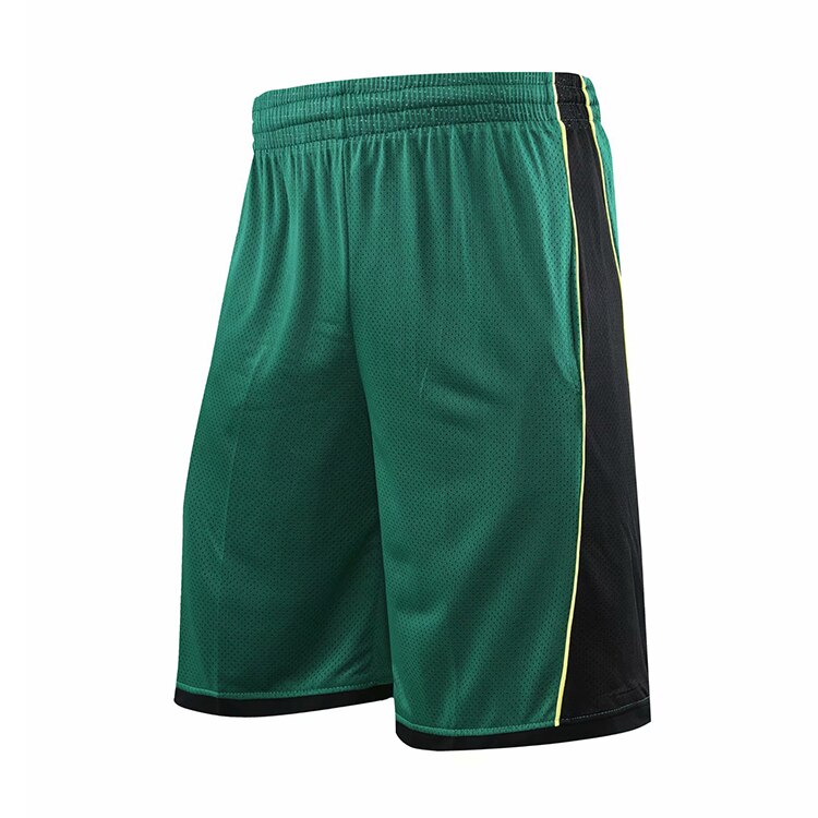 DPOY brand double-sided basketball sports team training suit: Green shorts / XXXL