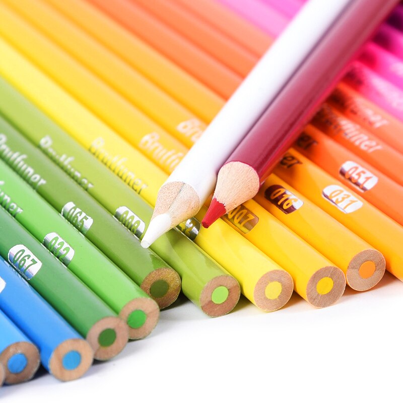 Brutfuner – crayons multicolores professionnels 180 couleurs, crayons de couleur à l&#39;huile en bois doux, pour aquarelle, fournitures d&#39;art pour dessiner des croquis à l&#39;école