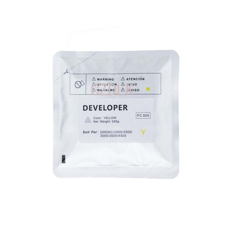 compatible D-FC505 developer for Toshiba E-studio 2000AC 2500 2505 3005 3505 4505 245g D-FC505K D-FC505C D-FC505M D-FC505Y: Y 6LK49016000