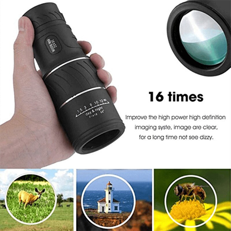 Monocular Telescope 16x52 HD Waterproof Anti-dust Shockproof Telescopes for Outdoor JHP-Best