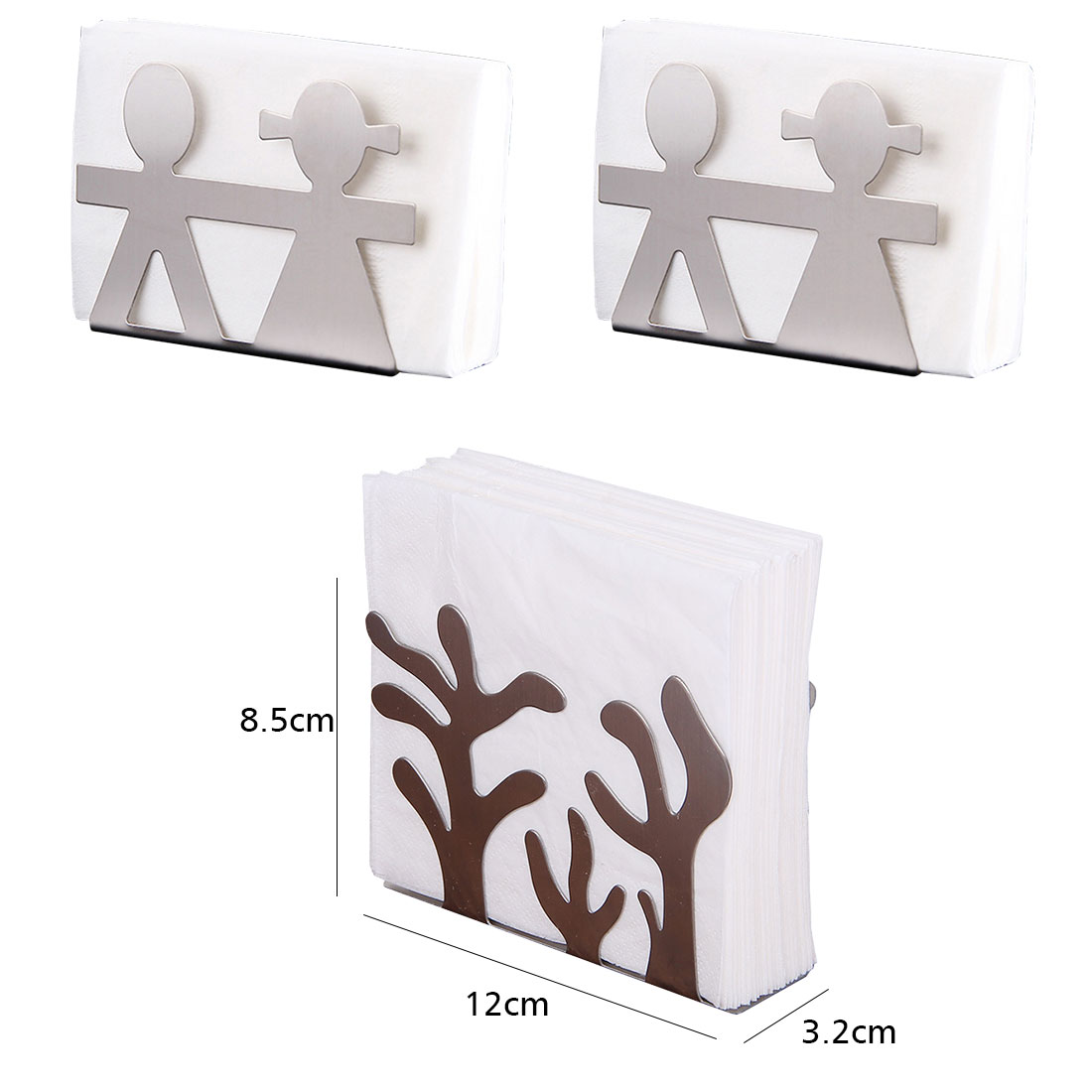 Metal Tree Pattern Napkin Holder Paper Dispenser Tissue Rack Home Party Dining Table Decor