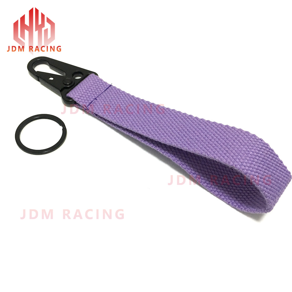 Yleiskäyttöiset hinaushihnat, materiaali auton avainköysi, auton avaimenperä, sileä pinta, auton avaimenperäketju, auton sisätilojen avaimenperä: Violetti