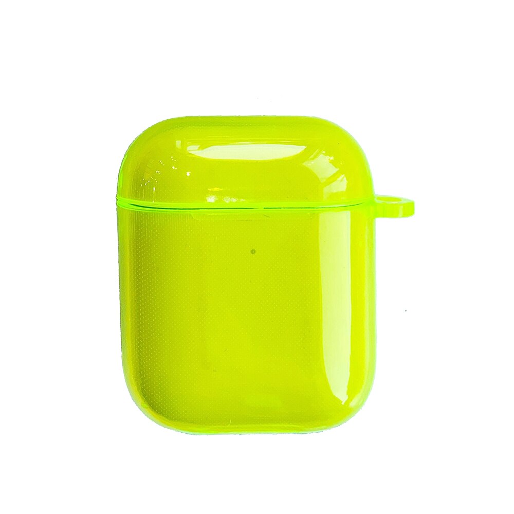 Transparent Fluorescence Color Earphone Cover For Apple AirPods Pro 3 Air Pods 2 Soft Silicone Fancy Case Clear TPU Accessories: f For Airpods 1 2