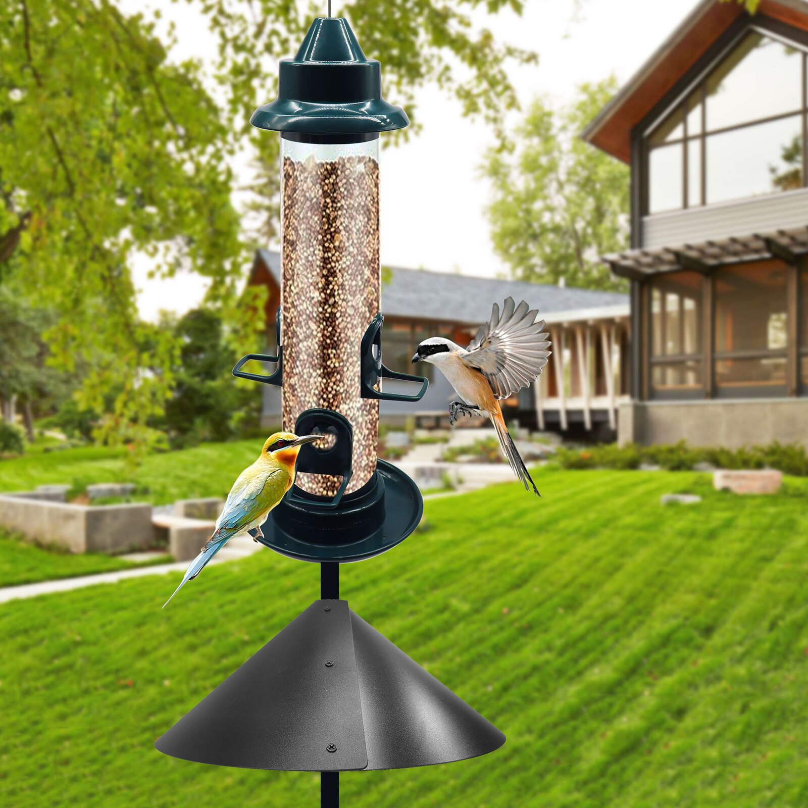 Universal Squirrel Baffle Guard Protect Bird Feeder Protection Outdoor Yard Garden Decor