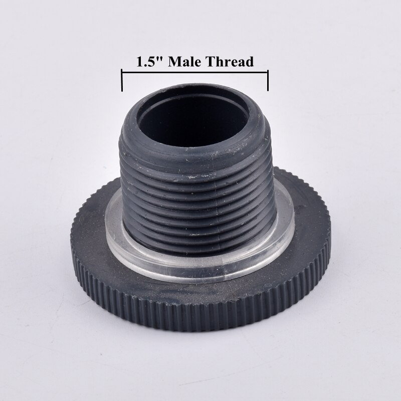 Conector de PVC de rosca hembra para tanque de agua de acuario, adaptador de tubería de drenaje, junta de tubo de riego de jardín, 1/2-2 pulgadas, 1 ud.: 1.5 Inch End Cap