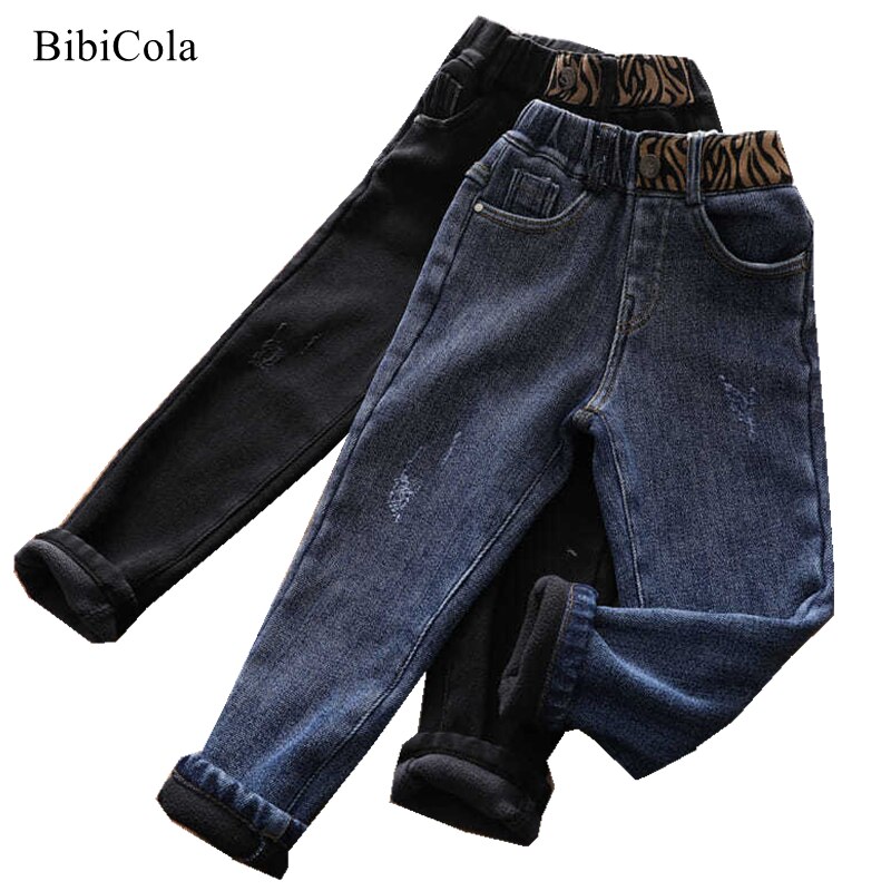 Baby Jongens Winter Broek Dikke Denim Broek Baby Meisjes Casual Fluwelen Warme Jeans Broek 3-6 Jaar Kids Koreaanse stijl Jeans Broek