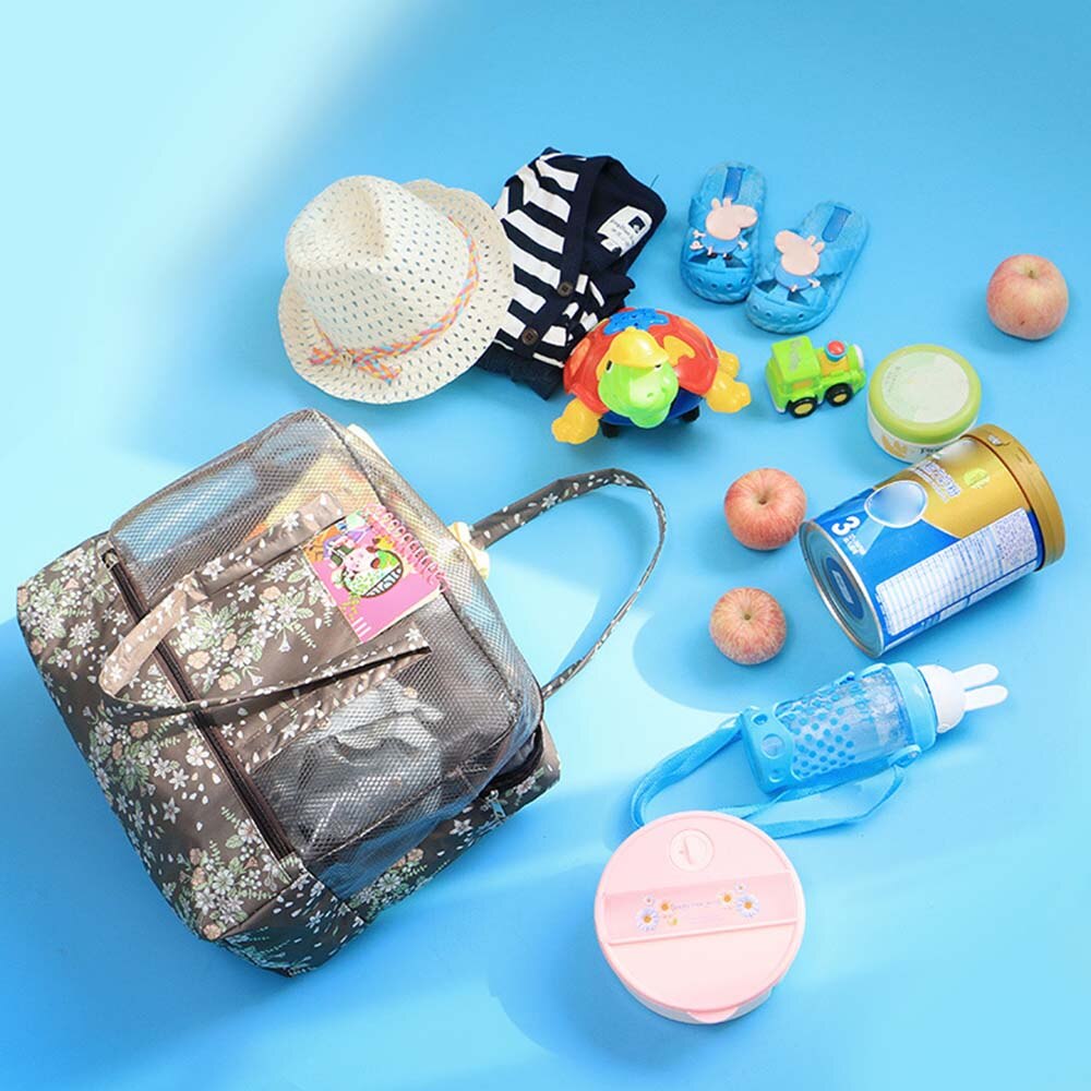 Storage Bag Portable Waterproof Swimming Bag Handbags Wash Nylon Bags Cosmetic Travel Mesh Storage Bags