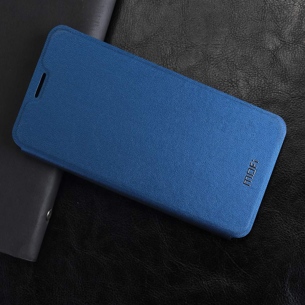 MOFi for Xiaomi Redmi 5 Plus Case for redmi 5 plus flip case cover Leather Capas coque for xiomi redmi 5 plus housing original: Blue