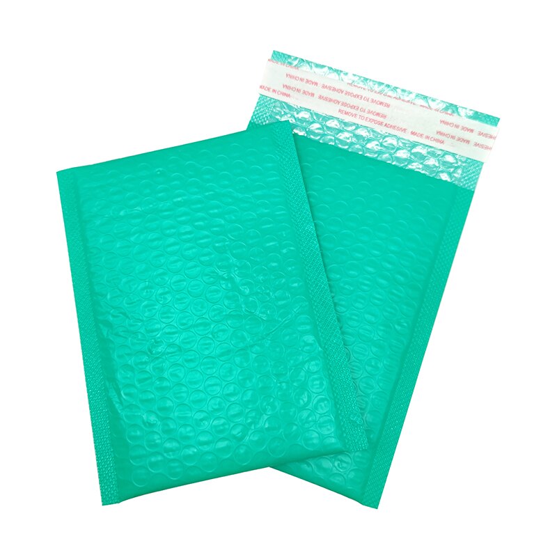 50 Pcs Green Polyfoam Mailman Envelope Pouch Self-styled Mailing Envelope Bag Books and Magazine Lined Packing Bag