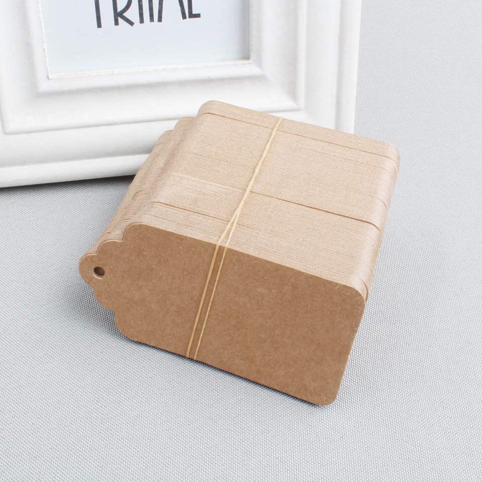 Voorraad Blank Kraft Tags Kartonnen Prijzen Tags Diy Merkt Labels Bruin Papier Labels 200 Stuks Veel