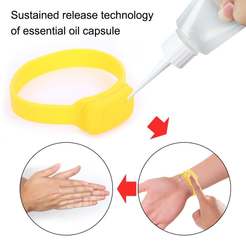 1 unidad de bombas de pulsera desinfectante, dispensador de desinfectante, pulsera, pulsera, desinfectante de manos, pulsera de dosificación de silicona