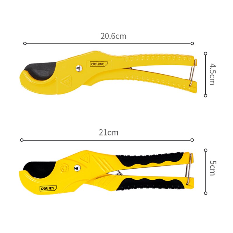 Deli Pipe Cutting Cutter Scissors Knife Tube Hose Scissor Pipe Cutter Plastic Pipes PVC/PPR Plumbing Tool Cutting Hand Tools