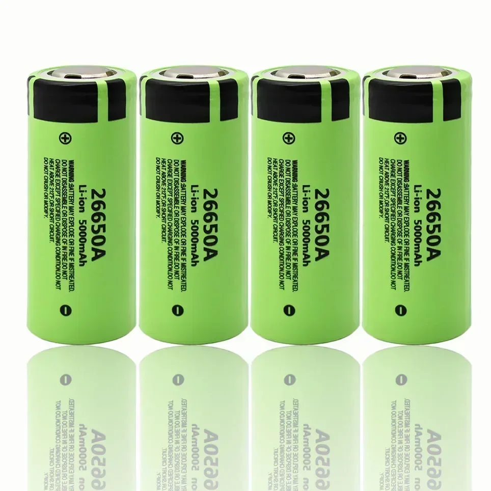 100% Original 26650 20A Power Rechargeable Lithium Battery 26650A , 3.7V 5000mah Suitable for Flashlight