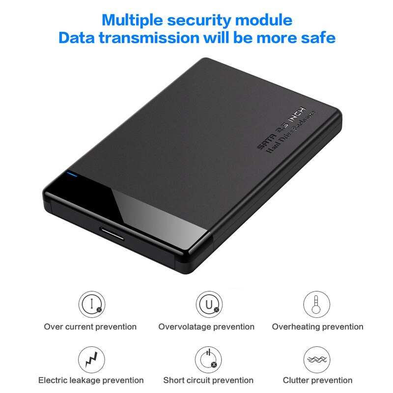 Vendita calda USB 3.0 SATA HDD Trasparente 2.5 pollici esterno duro unità allegato Caso di Supporto UASP