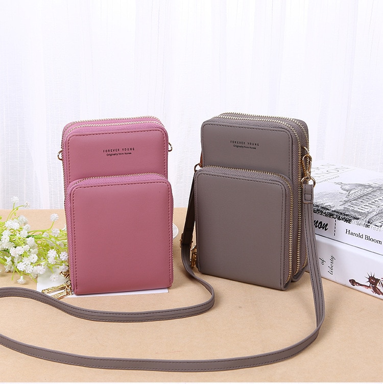Women Wallet Crossbody Cell Phone Shoulder Bag Daily Use Card Holder Mini Summer Shoulder Bag