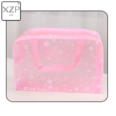 XZP Waterproof Portable Makeup Cosmetic Toiletry Travel Makeup Cosmetic Wash Toothbrush Pouch Organizer Bag: Pink