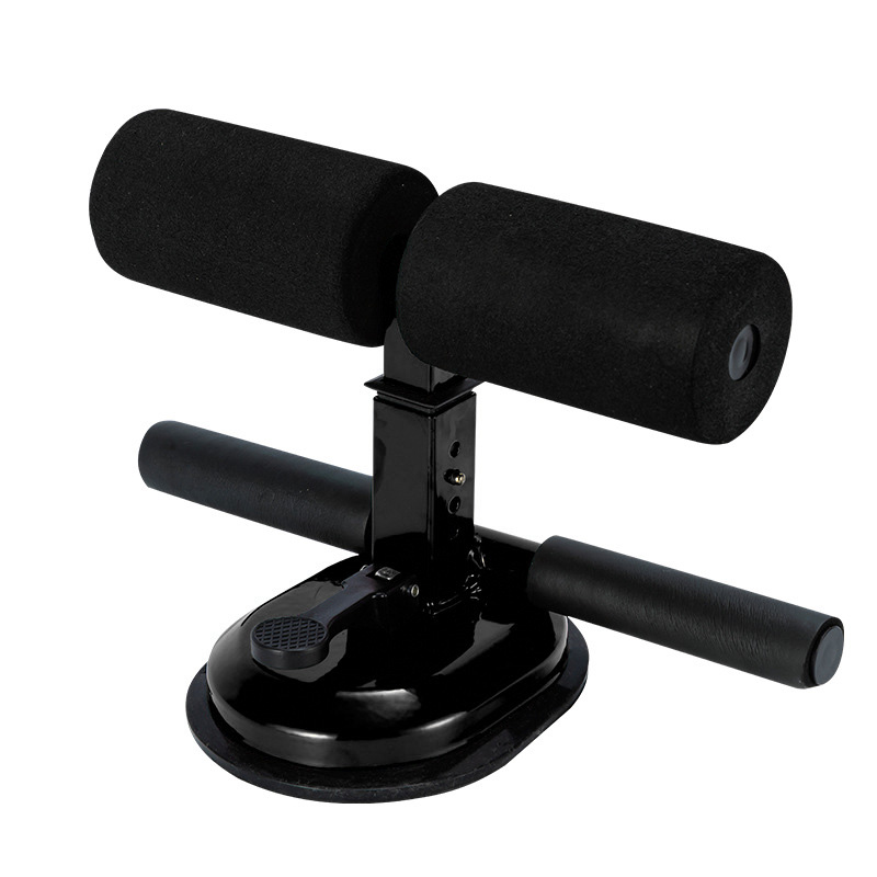 Barra de abdominales para fitness, dispositivo auxiliar de ejercicio en el gimnasio, banco de ejercicios con tubo de resistencia, equipo para el hogar, máquina abdominal para perder peso: Negro