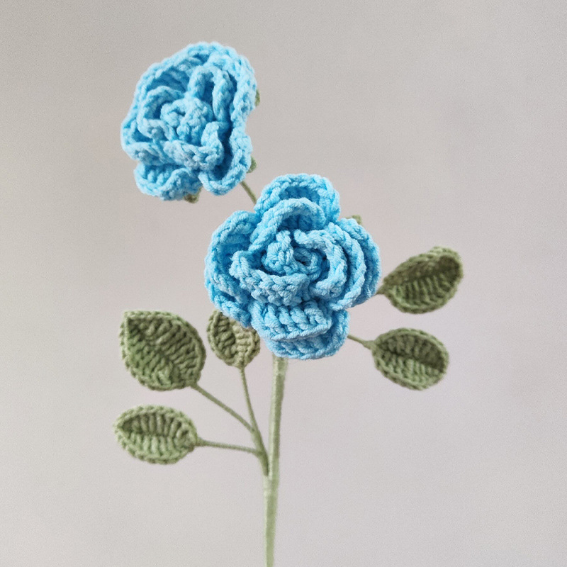 Ramo de Flores de ganchillo , Flores tejidas a mano, Flores Tejidas A Crochet, decoración del hogar para boda, flor Artificial: Naranja