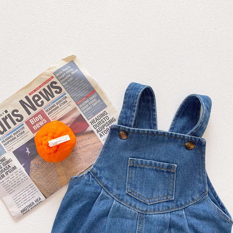 Monos de mezclilla para bebés y niños, monos para bebés y niños, ropa de bebé, pantalones largos Vaqueros