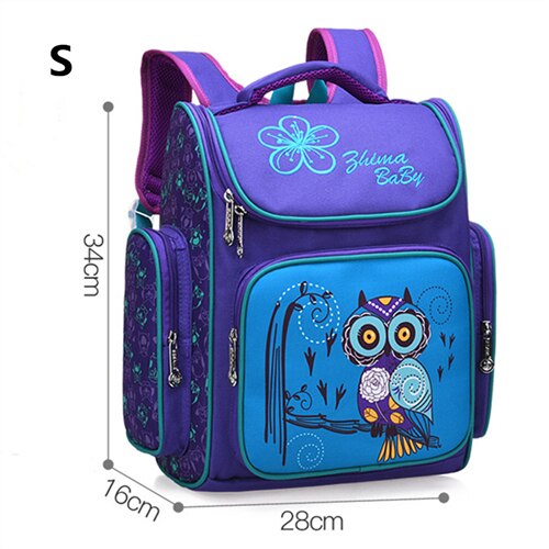 Mochilas de gran capacidad de 2 tamaños, bolsa de viaje, mochila escolar ortopédica, bolsas escolares de estilo ruso para niños y niñas: S purple