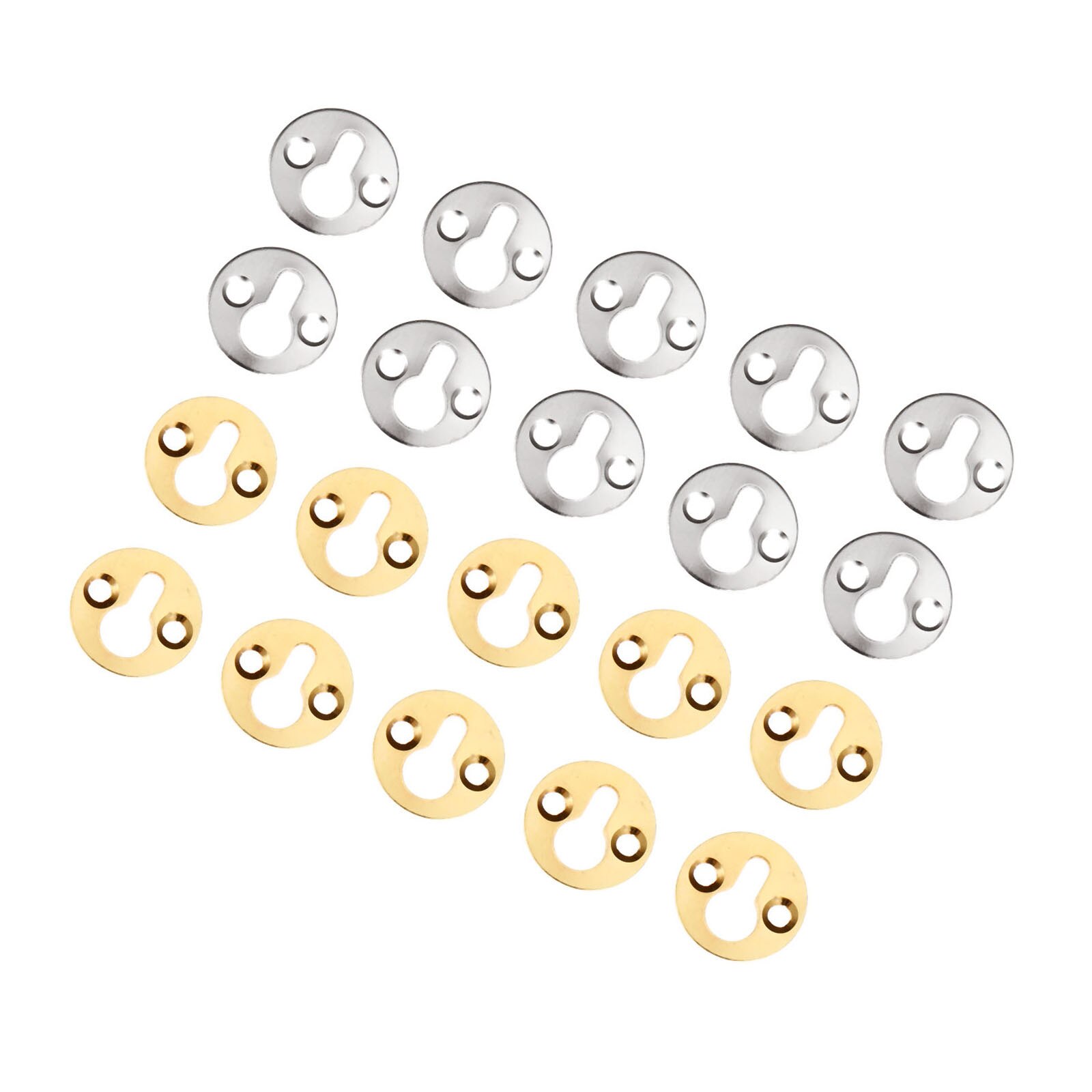 10Pcs Round Photo Picture Frame Hooks Mirror Frame Hangers With Screws Oil Painting Wall Hooks Zinc Alloy 25mm