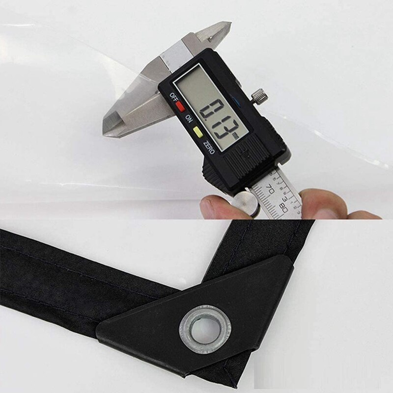 Shade Cloth Thick Tarp Cover,Clear Canopy Fabric, Waterproof Multi-Purpose Poly Tarpaulin With Grommets