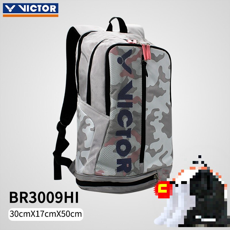 Original VICTOR Badminton racket Bag Backpack Men and Women Victor Waterproof Sports Bag BR3009 with: BR3009HI