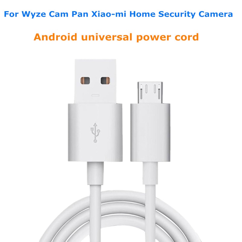 Q81F 8m Length Universal Micro USB Power Extension Cable with An-droid Interface for Wyze Cam Pan Xiao-mi Home Security Camera