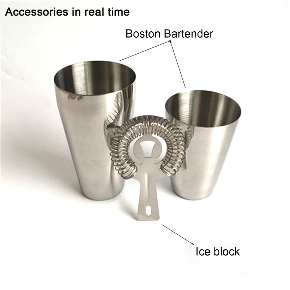 13 stks/set Rvs Cocktail Shaker Mixer Wijn Martini Boston Shaker Set Bar Kit Voor Barman Drinken Party Bar Gereedschap