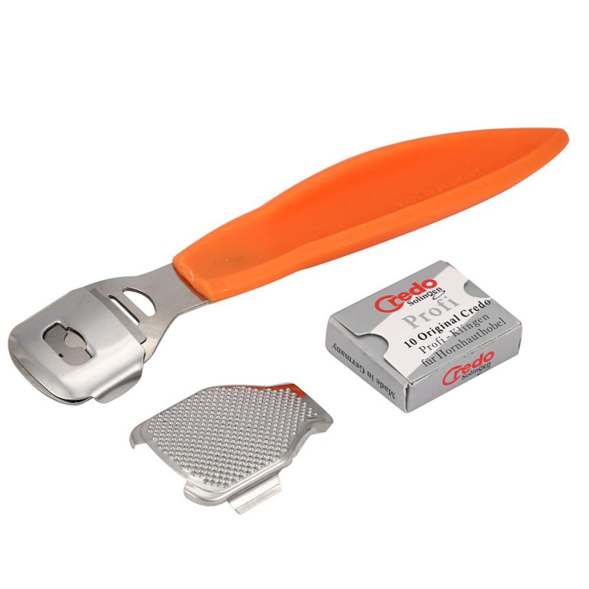 Stainless Steel Foot Skin Shaver Corn Cuticle Cutter Remover Rasp Pedicure File Foot Callus 10 Blades Foot Care Tool: A