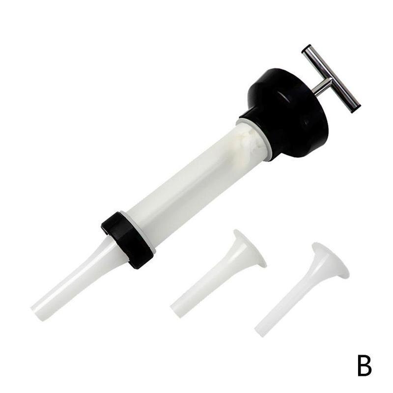 Handleiding Worst Vlees Vulstoffen Machine Voor Worst Vlees Stuffer Filler Handbediende Worst Machines Trechter Nozzle Worst Maker: B