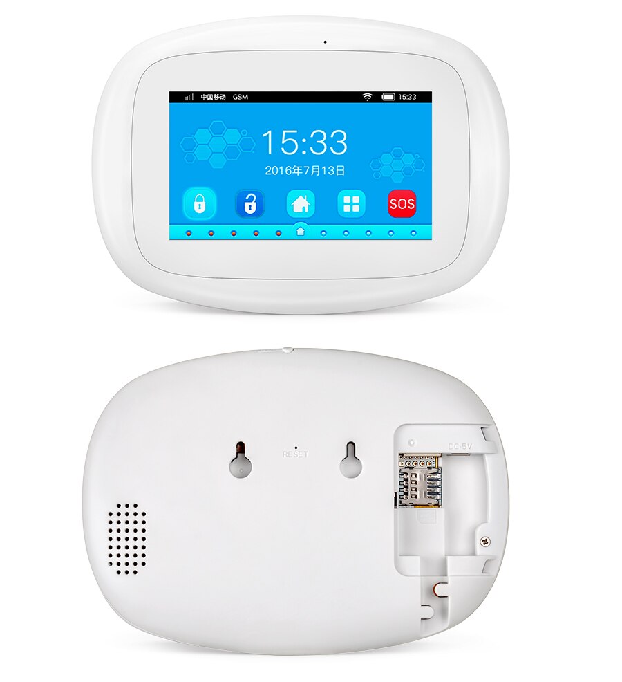 KERUI Home Security K52 WIFI GSM Alarm Systems 4.3 Inch TFT Color Display Wireless Burglar Smart Alarm System PIR Motion Sensor