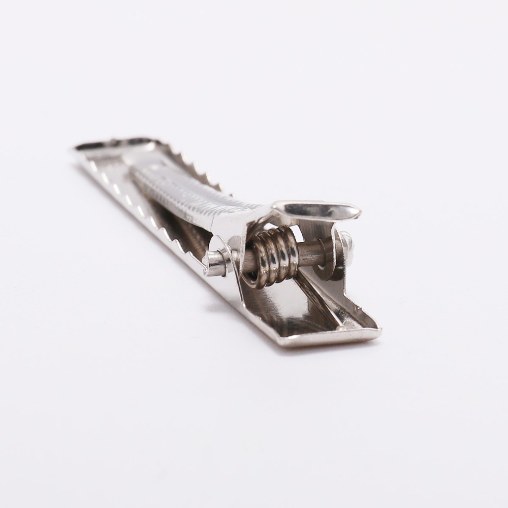 20 Stks/partij 30/40/45/55Mm Platte Metalen Single Prong Alligator Haarspeld Clip Basis Voor Diy haar Clips Sieraden Maken