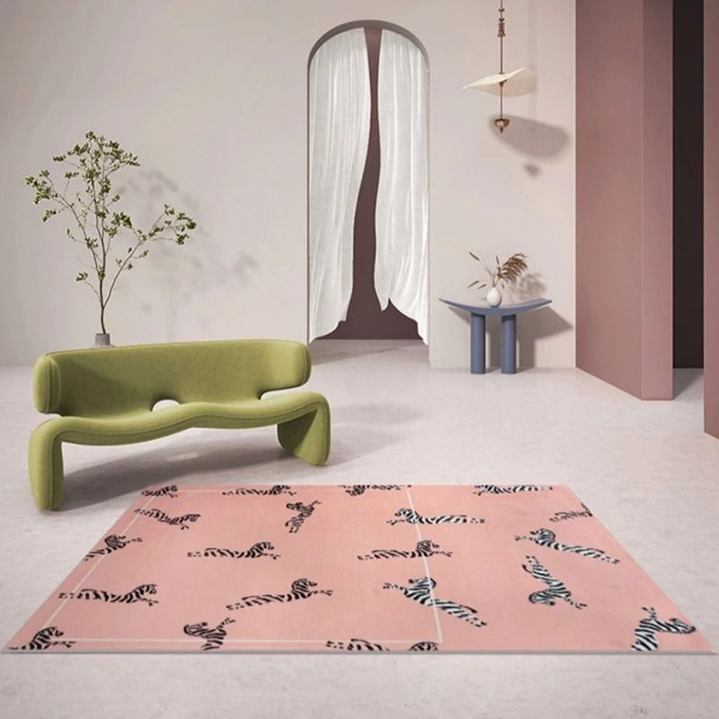 Girly Style-Tapis Minimaliste Moderne, Polymères Lavables, Lavable en Machine, Doux, Antidérapant, Tapis Perte, Salon, Chambre à Coucher